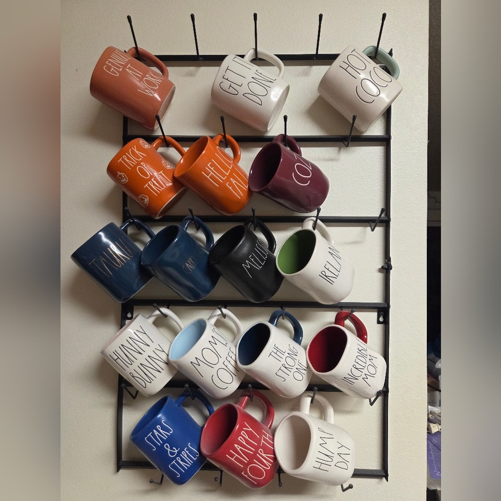 Wall Mounted Coffee Mug Rack